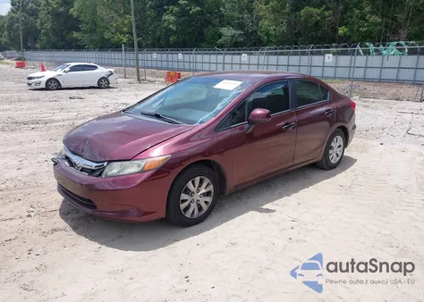 2012 Honda Civic Lx из США, поврежденный, VIN 19XFB2F55CE099400